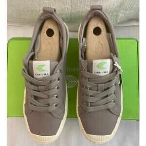 NWT OCA Cariuma Low Mystic Grey Canvas Sneakers W 7.5 / M 6